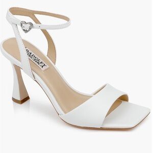 Badgley Mischka White Heeled Sandals